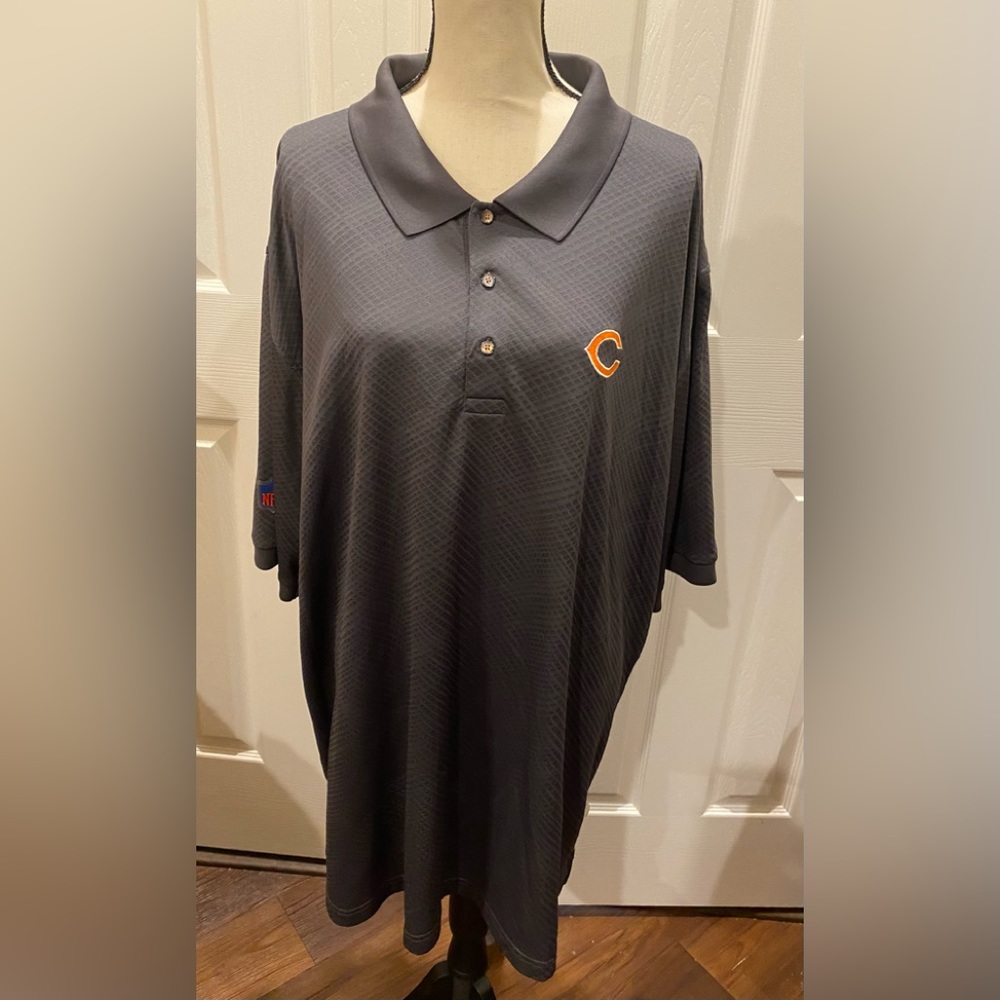 2XL NFL / Reebok Team Apparel Grey Polo Shirt in 100% polyester